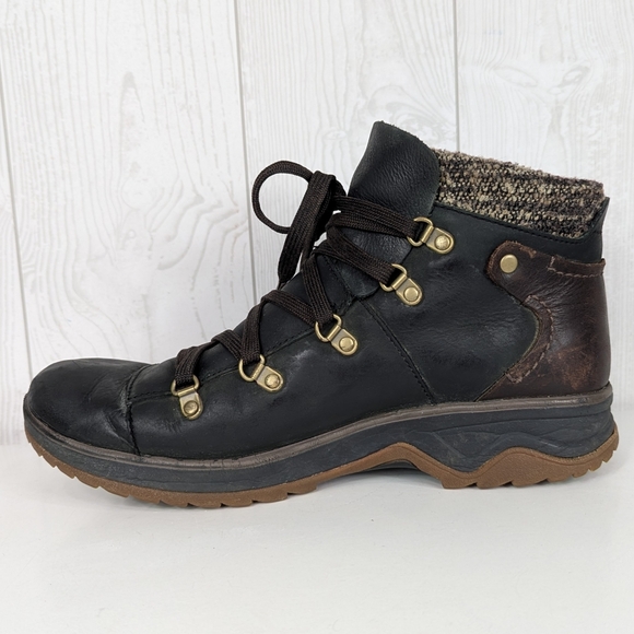 Merrell Eventyr Bluff Fashion Hiking Boots Size 9 Women's Black Brown Leather - Picture 9 of 13